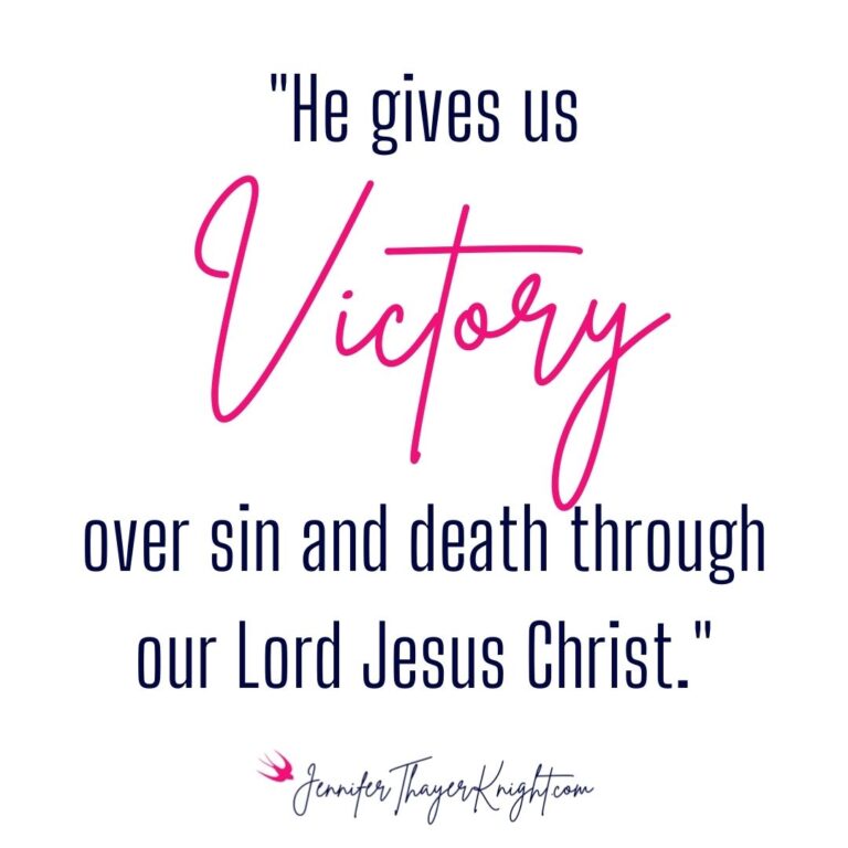 Victory In Jesus - JenniferThayerKnight.com