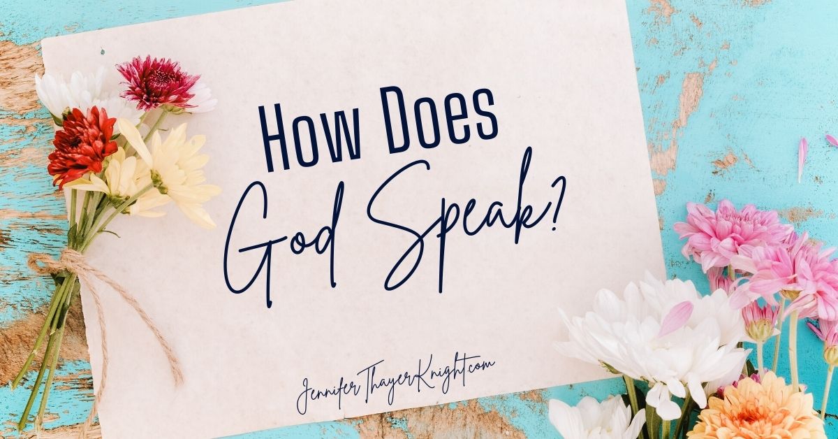 How Does God Speak? Blog Title image