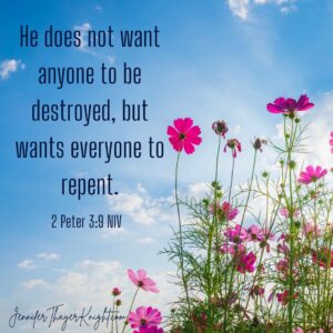 2 Peter 3:9 NIV