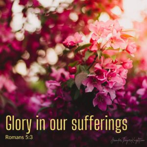 Glory in our sufferings 